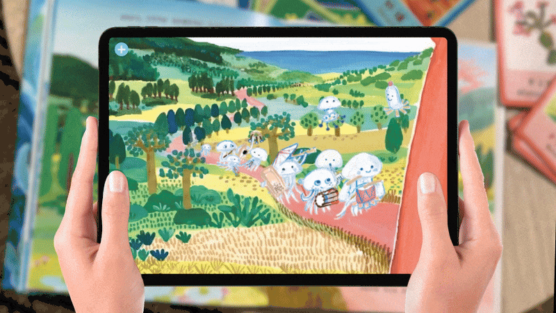 物語を体験するイメージ